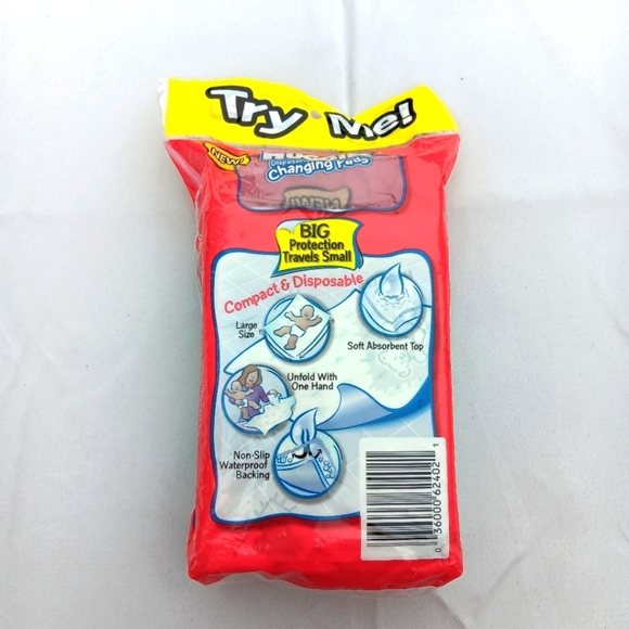 VTG Huggies Disposable Changing Pads 4-Count Travel Waterproof Y2K Baby Infant - Picture 3 of 5